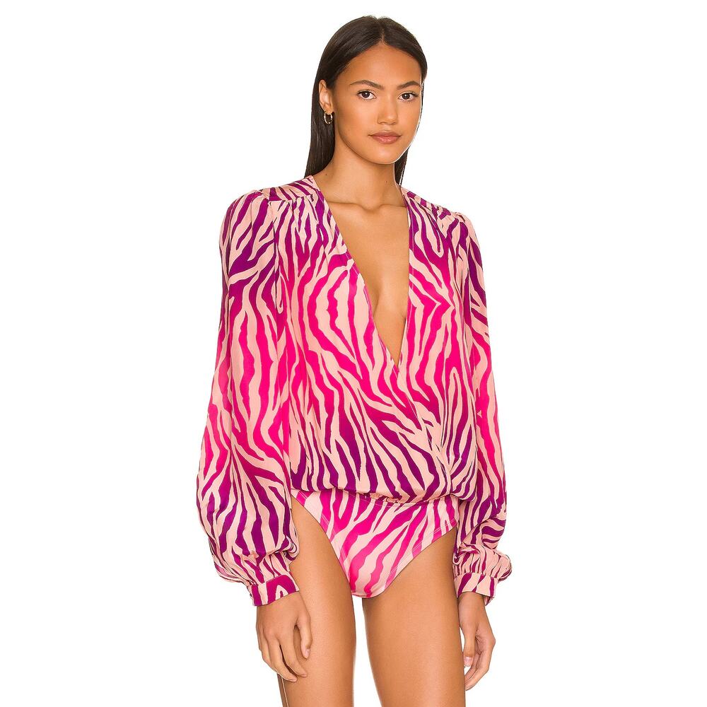 Rococo Sand Alora Bodysuit and Shorts Set Pink - Picture 3 of 16